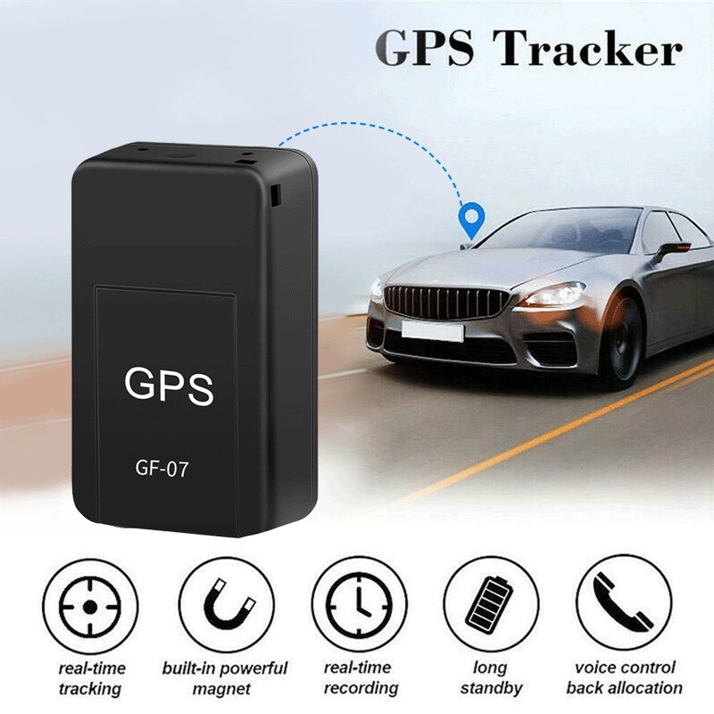 Pelacak GPS Mini GF07 GPS Alat Perekam Lokasi GPS Anti Hilang Mendukung Operasi Jarak Jauh GPRS Ponsel