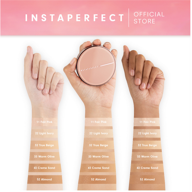 INSTAPERFECT SkinCover Air Cushion ❤ jselectiv ❤ BB Cushion INSTAPERFECT by WARDAH - ORI✔️HALAL✔️BPOM✔️COD✔️