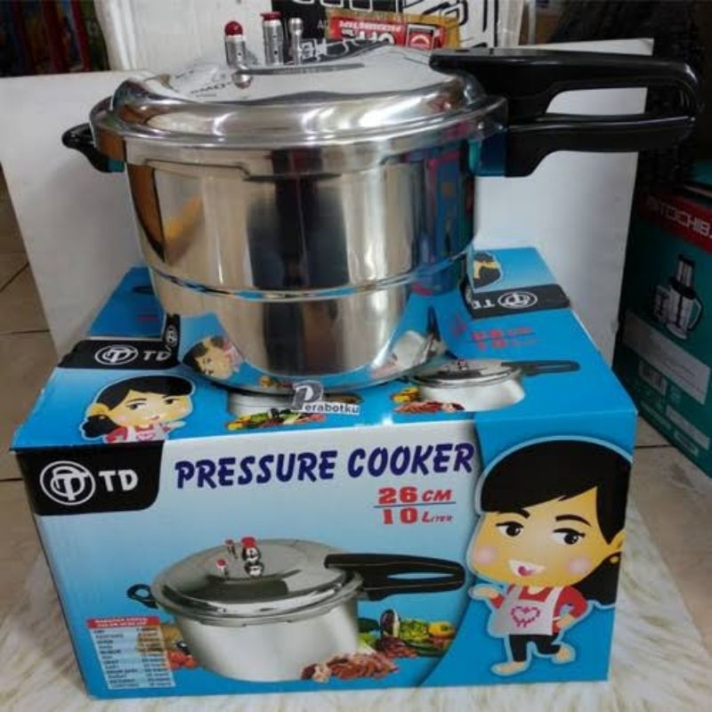 TD/YAMAKAWA Panci Presto 10 Liter (26cm) Aluminium / Pressure Cooker