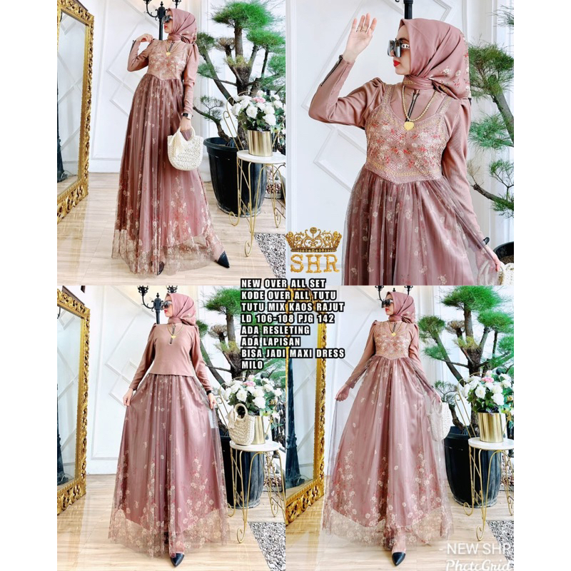 Gamis Overal Tutu Ori 100% SHR