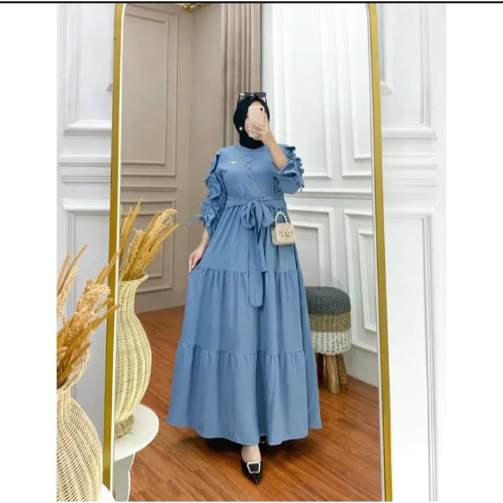 TAMARA DRESS / GAMIS CRINKLE / MAXI DRESS / DRESS PANJANG / GAMIS  WANITA