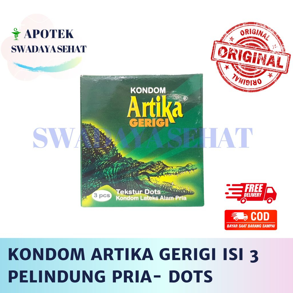 KONDOM ARTIKA GERIGI ISI 3 PELINDUNG PRIA - Condom Penunjang