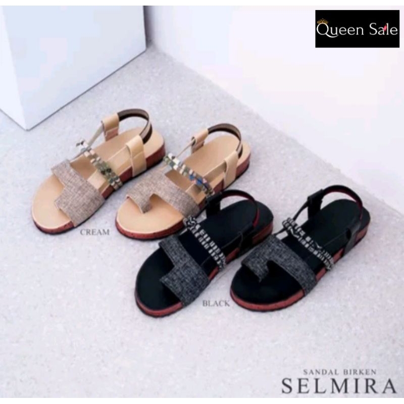 Paket Usaha 50 PCS [QUEEN SALE] SANDAL BIRKEN SELMIRA - Sandal Wanita Kekinian - Sandal Cewek Murah 