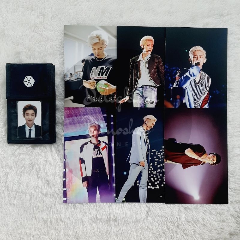 (READY STOCK) EXO CHANYEOL ELYXION TICKET HOLDER TIHOL FULLSET PHOTOCARD PC EXPLORATION POSTCARD SET