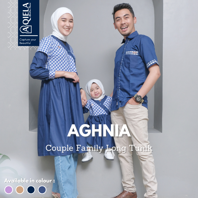 Tunik Couple Keluarga Aghnia by Aqiela Muslim House
