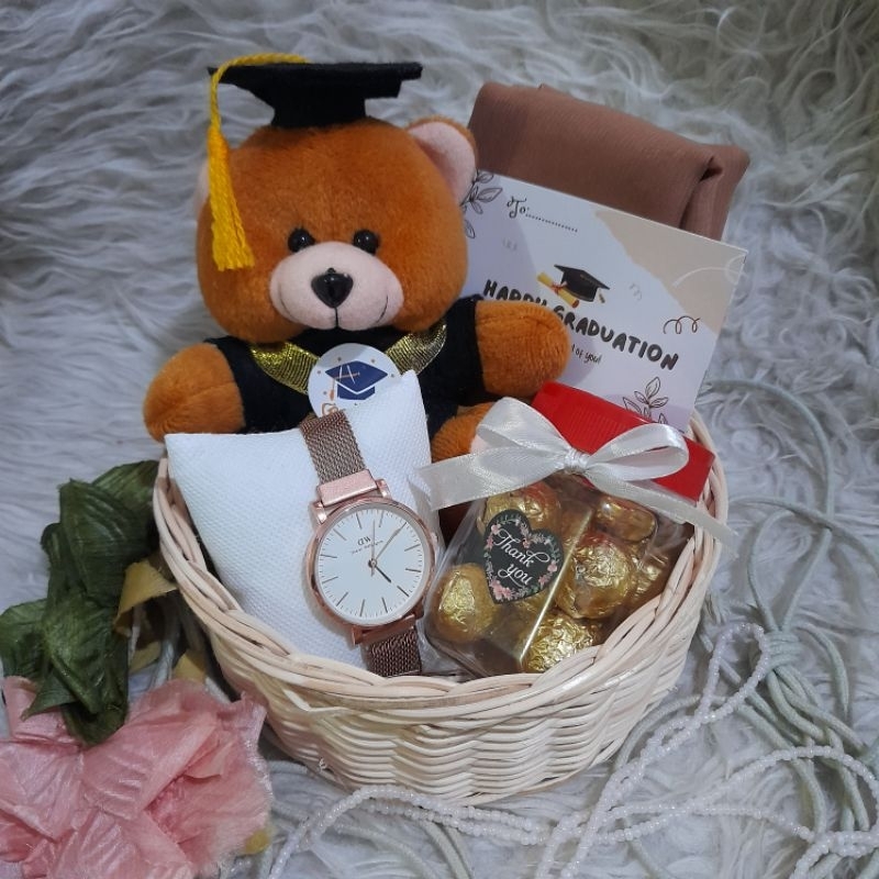 Hampers Boneka Wisuda Murah Graduation Gift Box Cewek