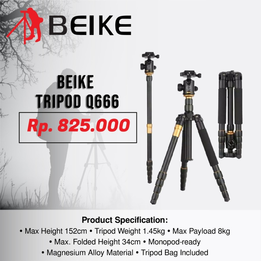 TRIPOD MONOPOD BEIKE Q666