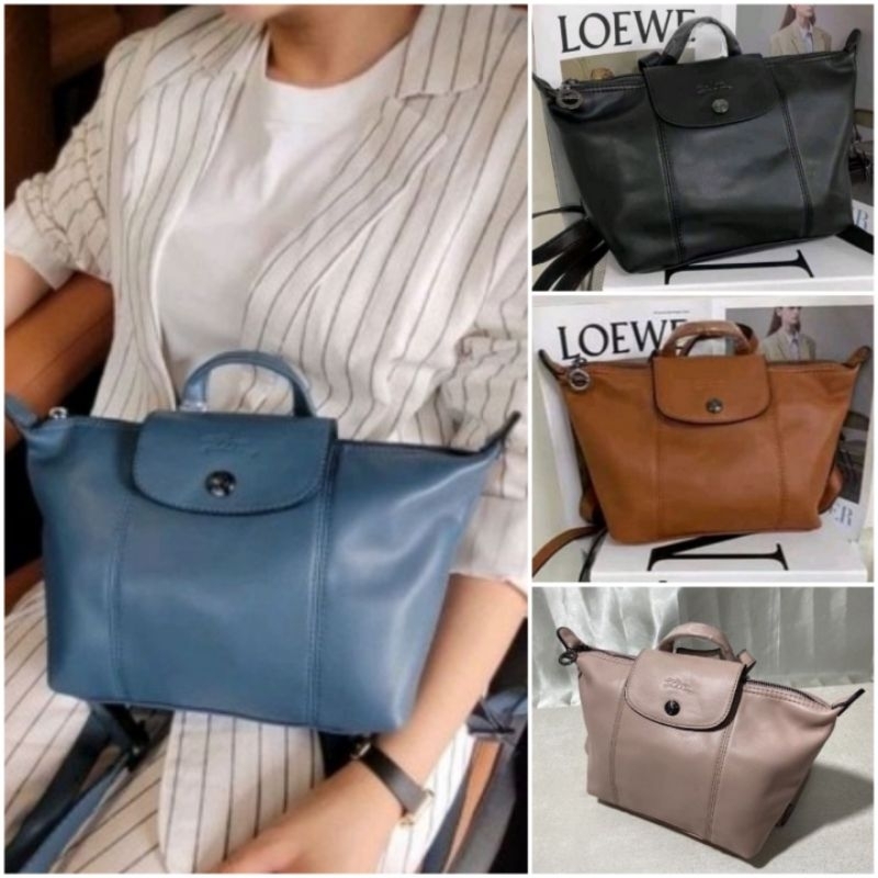 Cuir Ransel Backpack Tas Wanita Leather Black Blue Cream Orange Pink Yellow Grey