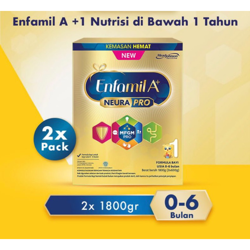 ENFAMIL A+1 susu pertumbuhan anak 0- 6 bulan