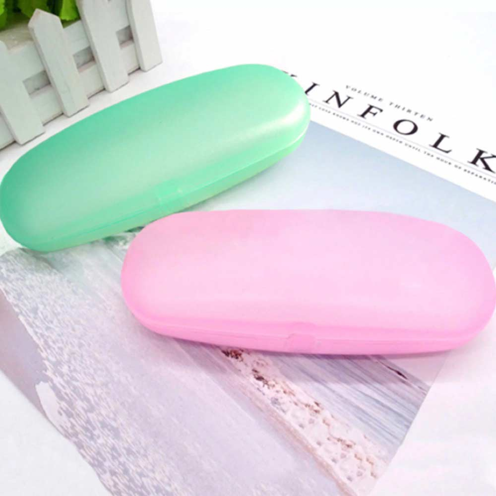 [GROSIR] KOTAK TEMPAT WADAH PENYIMPANAN KACAMATA PLASTIK SIMPLE POLOS EYEGLASSES CASE BOX