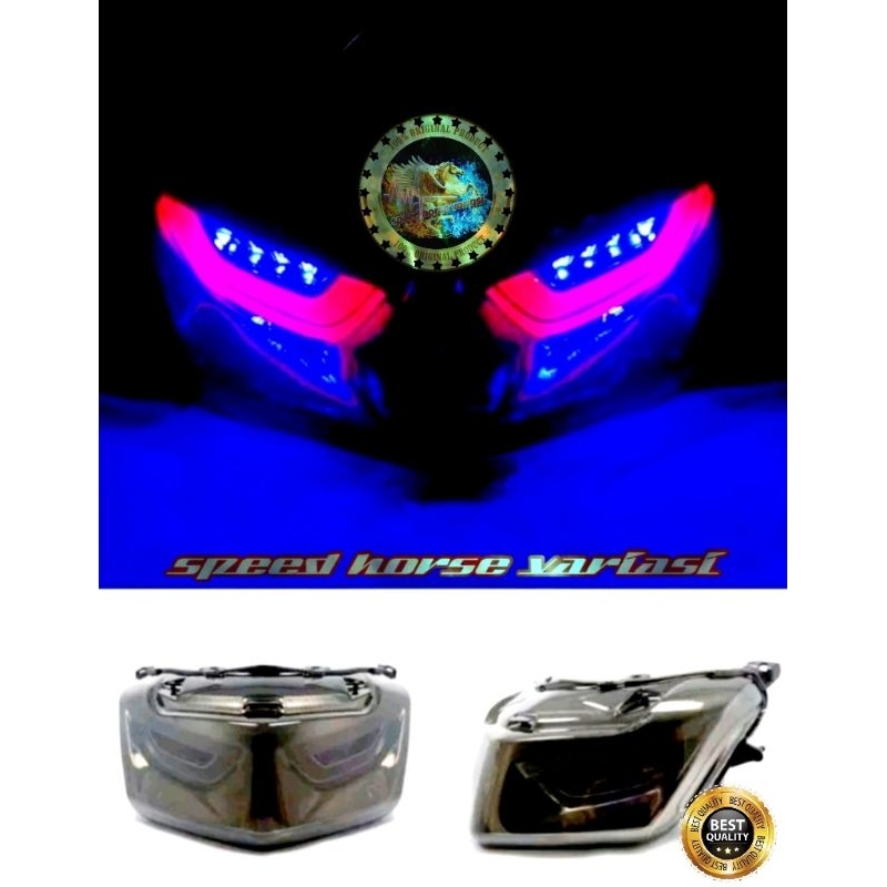 Lampu Stoplamp Led Model Mata elang sen sein Running for Nmax old