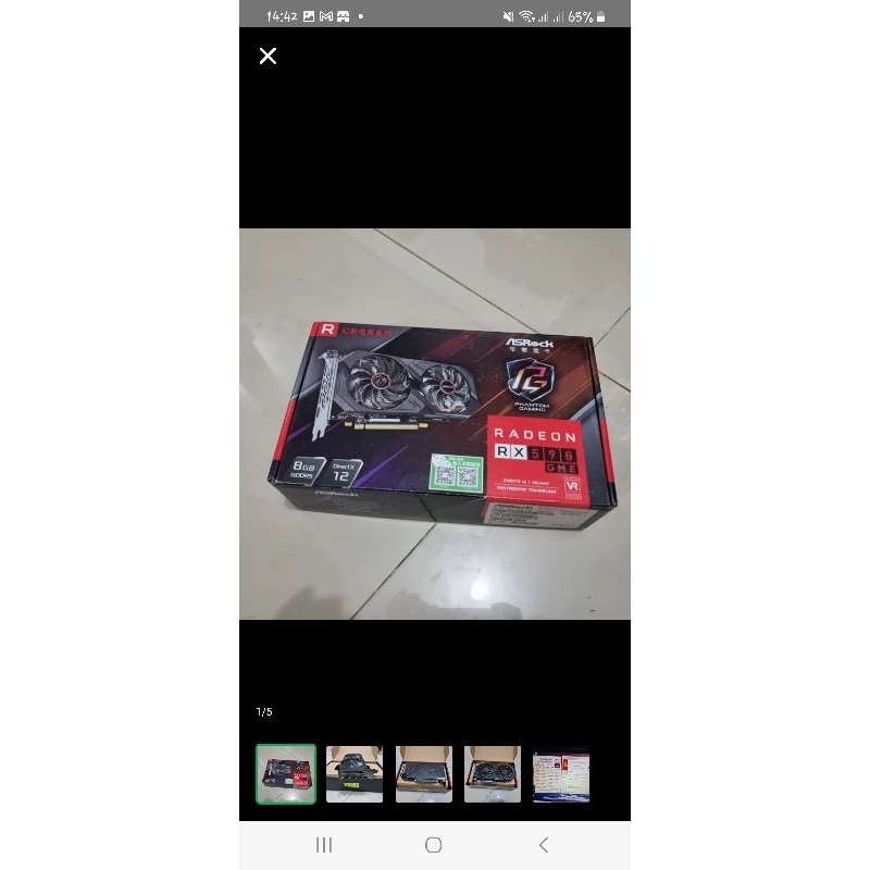 Vga Card ASRock AMD Phantom Gaming X Radeon RX590 8G OC