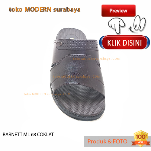 BARNET ML 68 COKLAT sandal pria casual slide