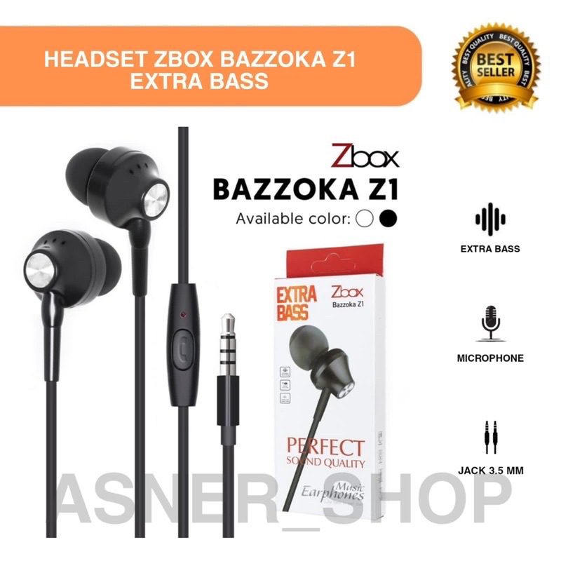 (OM) HF HEADSET BAZZOKA Z1 EXTRA BASS