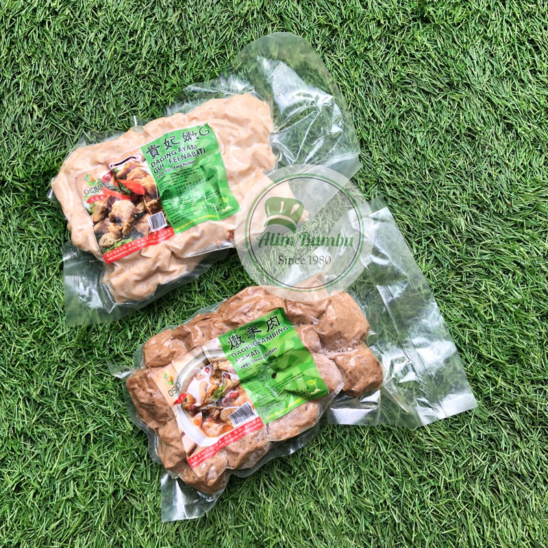 

Daging Kambing dan Ayam Nabati vegetarian / Bakso Vegetarian Tun yangzo dan Kuifei