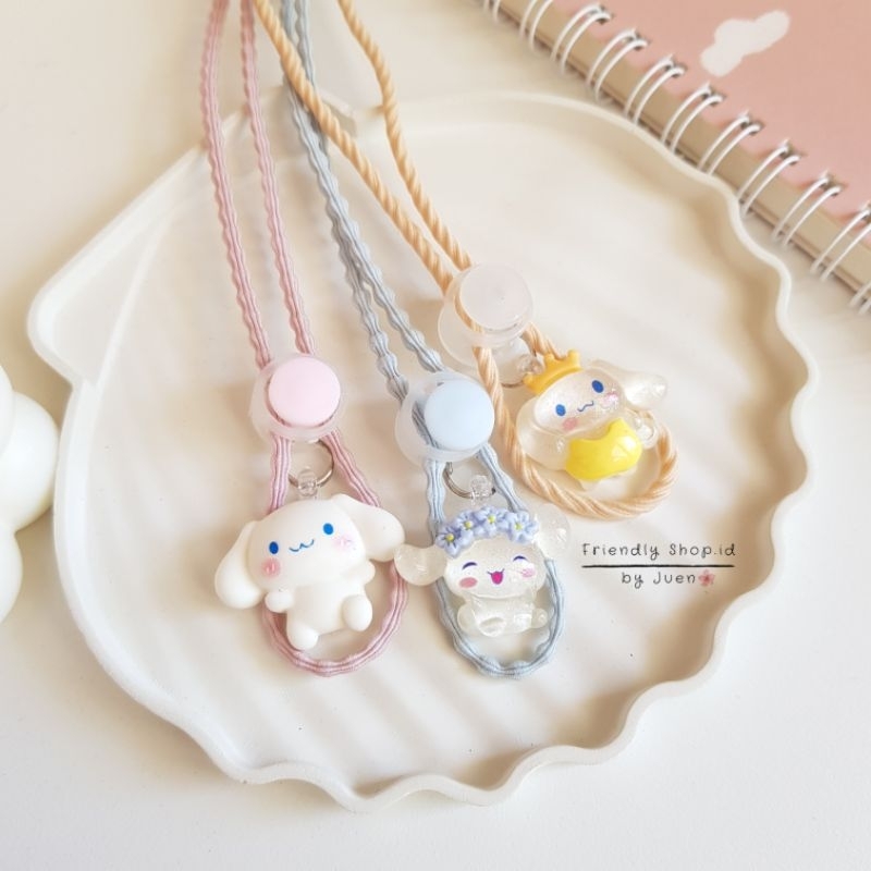 STRAP MASKER ANAK PEREMPUAN - DEWASA 2 IN 1 CINAMOROLL / CINAMONROLL / KALUNG MASKER / TALI MASKER / LANYARD MASK STOPER 2IN1