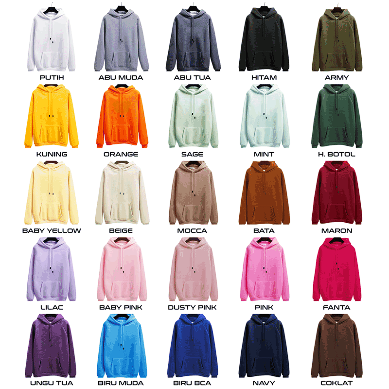 Parisdivarious Sweater Hoodie Jemper Good Life Bahan Fleece Size S - XXL (Pria &amp; Wanita)