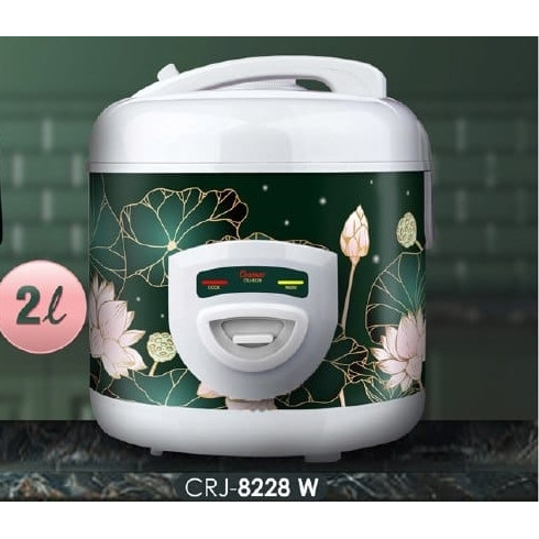 COSMOS CRJ 8228 B/W - Magic Com / Rice Cooker 2 Liter with Tongolan Super  - Garansi Resmi 1 Tahun