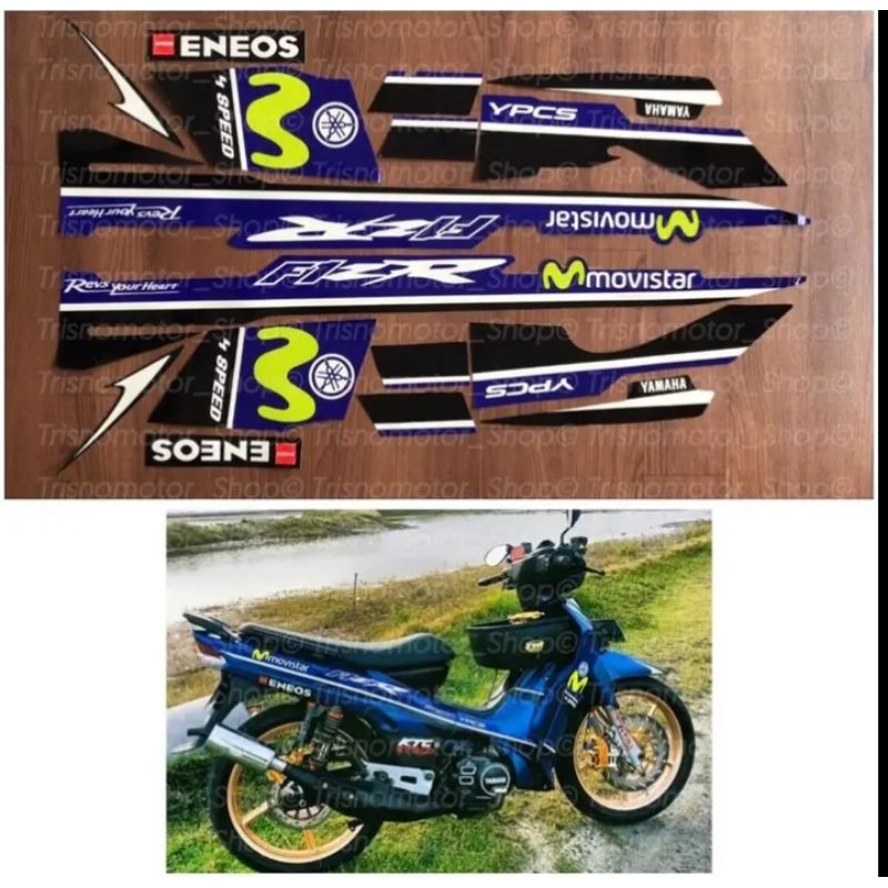 striping stiker Fiz R Movistar Biru