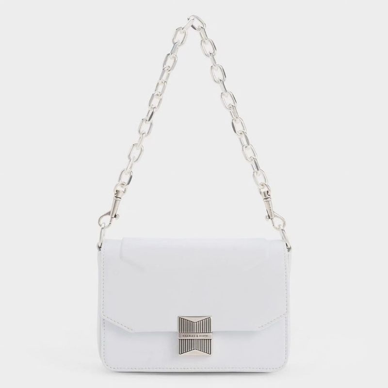 CK Kalinda Metallic Accent Boxy Bag