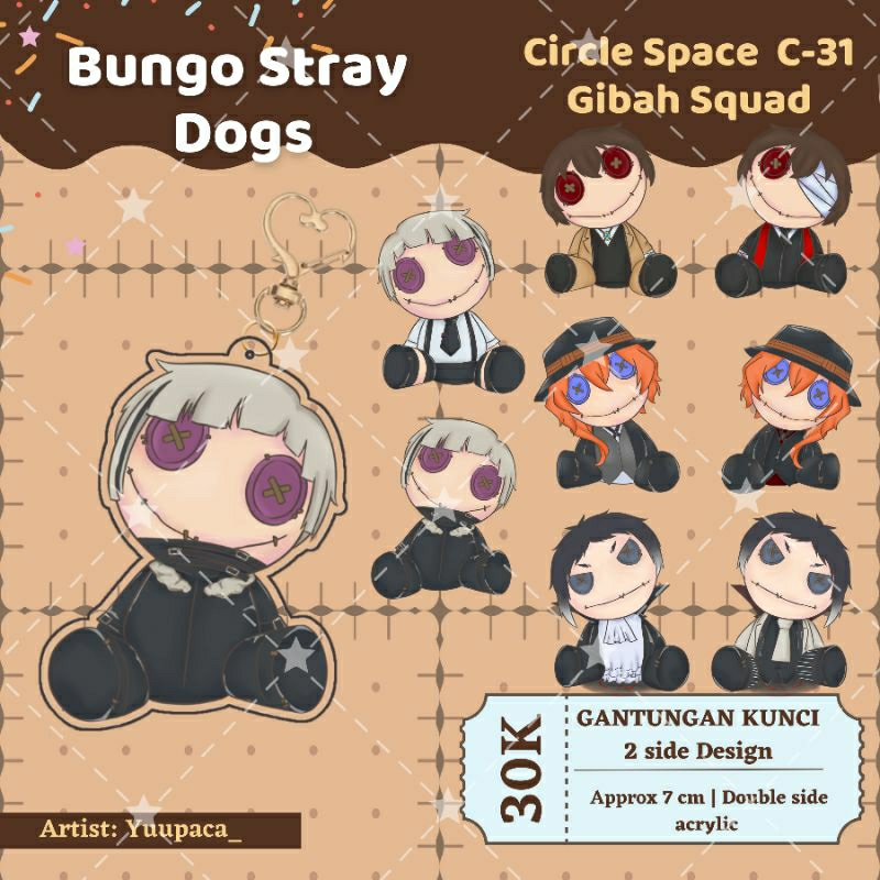 Gantungan kunci Bungou Stray Dogs