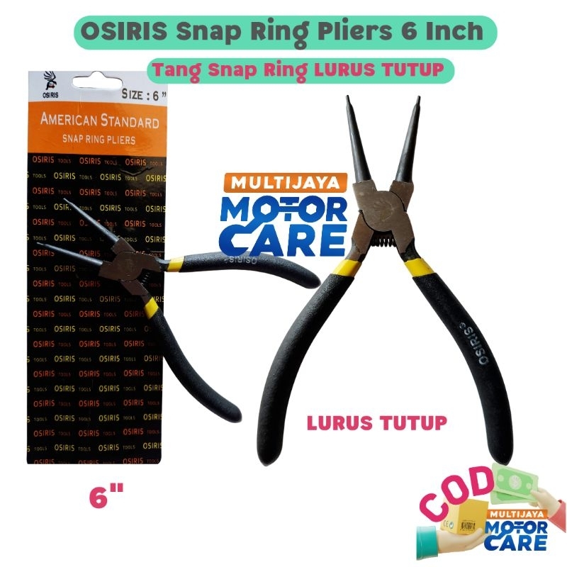 Kenmaster Tang Snap Ring 6&quot; - Tang Circlip Lurus Tekan Tutup LT (STI)