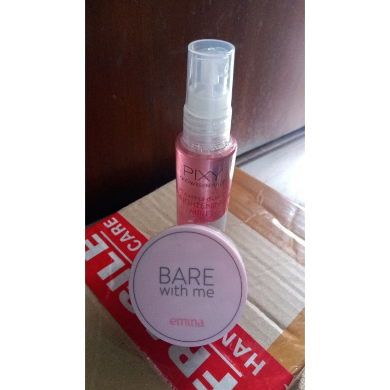 paket (face mist pixy & bedak tabur emina)