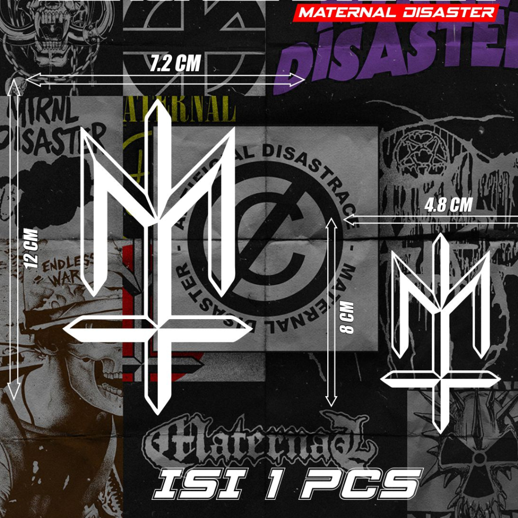 Sticker Stiker Aksesoris Motor Keren Viral maternal cuting stiker logo dan tulisan maternal