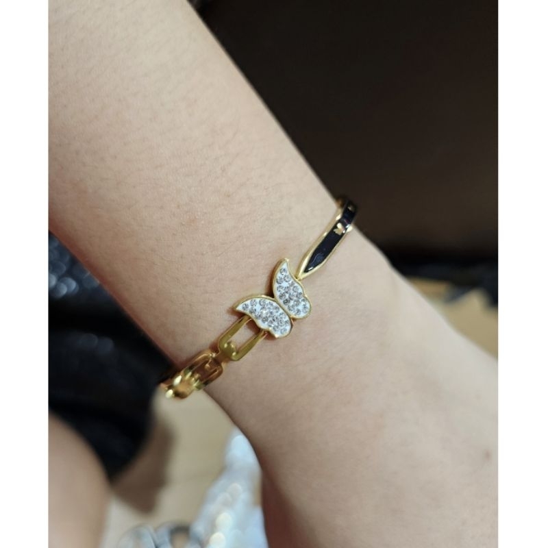 Gelang Titanium asli Premium Quality Anti karat anti alergi Stainless steel ori Gt05