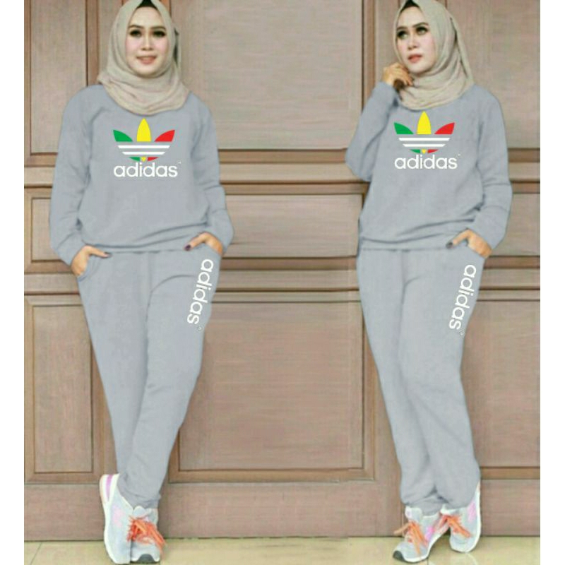 Set Training Pelangi, SETELAN TRAINING WANITA CANTIK MODIS FIT XL LD 102 BAHAN BABYTERRY TERMURAH OOTD KEKINIAN TERLARIS