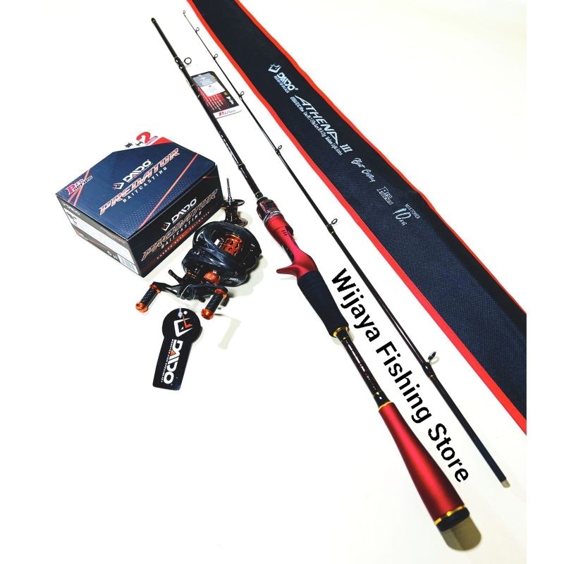 Set Joran BC Daido Athena III Pro Series 180 dan Reel BC Daido Predator Pro Series