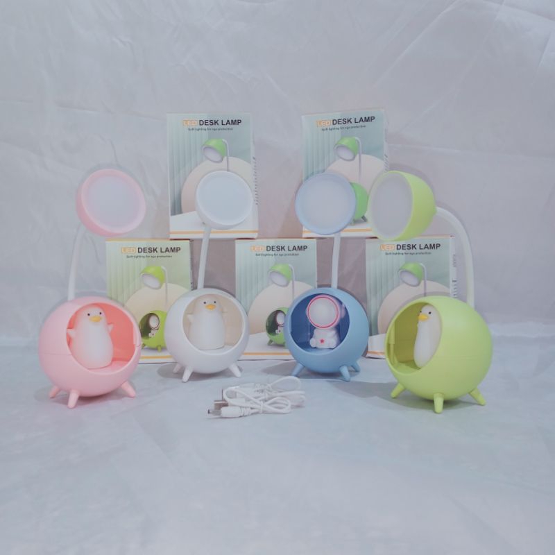lampu meja belajar portable