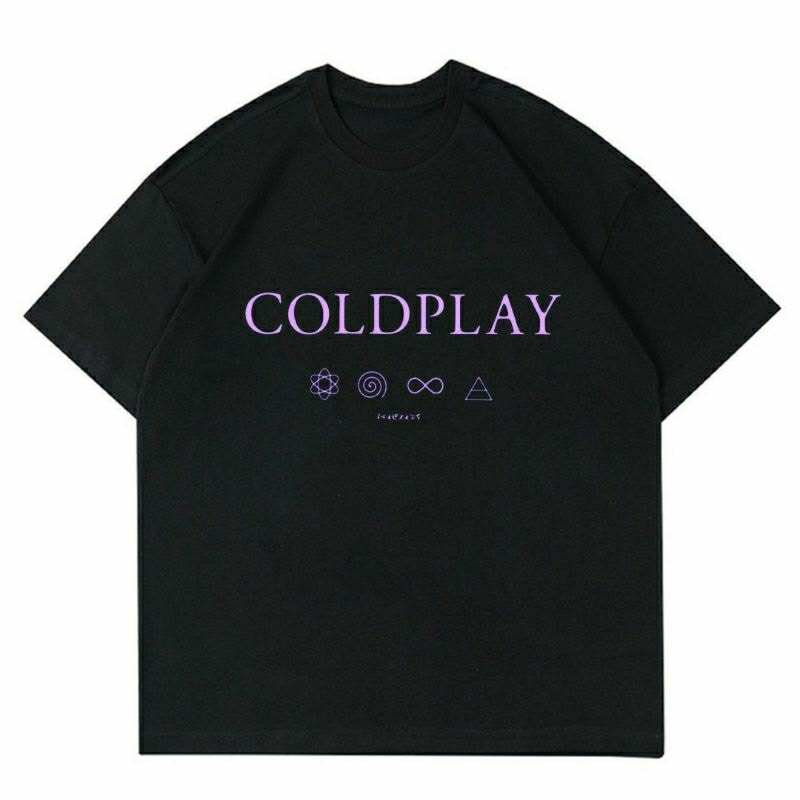 BAJU COLDPLAY "PURPLE" | T-SHIRT COLDPLAY BLACK | KAOS COLDPLAY PURPLE | KAOS BAJU PRIA | BAJU COLDP