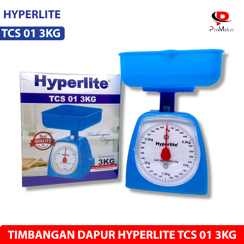 Hyperlite TCS 01 Timbangan Dapur Kue Kapasitas 3Kg Original