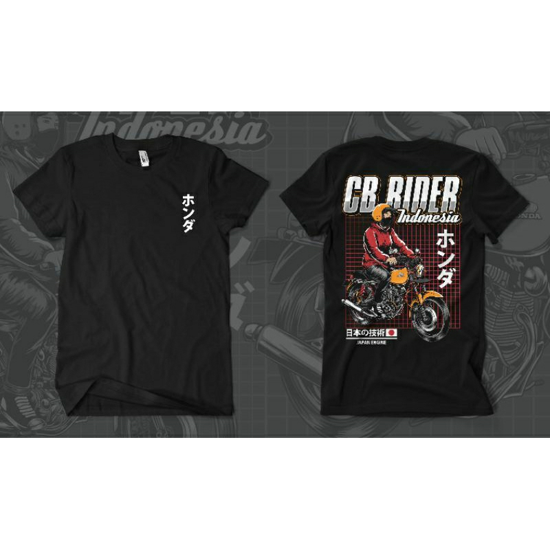 KAOS HONDA CB 100 ORIGINAL LADIES RIDER