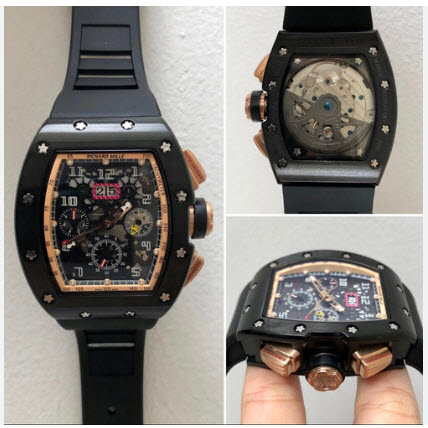 JAM TANGAN RM011 BLACK MULDOKO