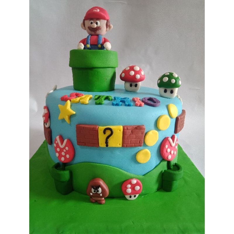 

Birthday cake kue ulang tahun Super Mario Bross