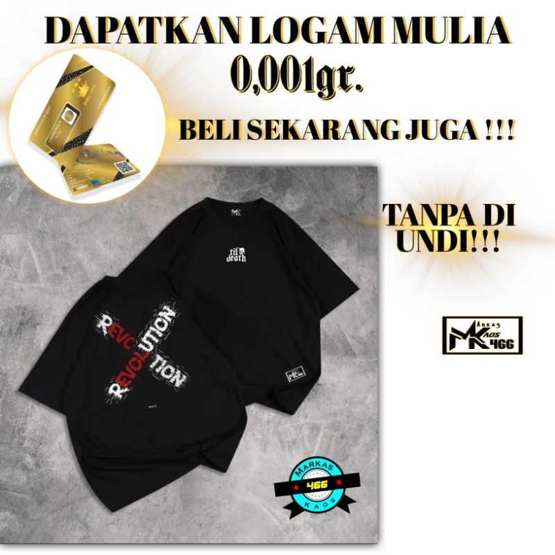 MRKS | GRATIS ONGKIR | COD | Kaos Distro Revolution  | Kaos Katun 20s | T-shirt Revolution | Bisa Cu
