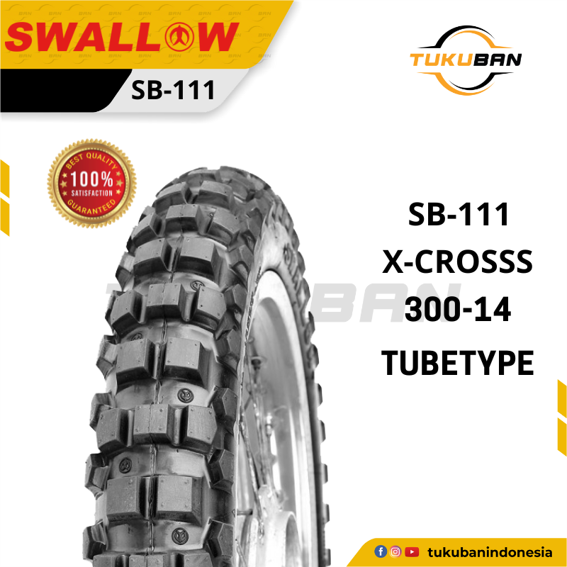 Ban Motor Trail Swallow SB-111 X-CROSS 300-14  Ring 14 Tubetype ban Trail motocross