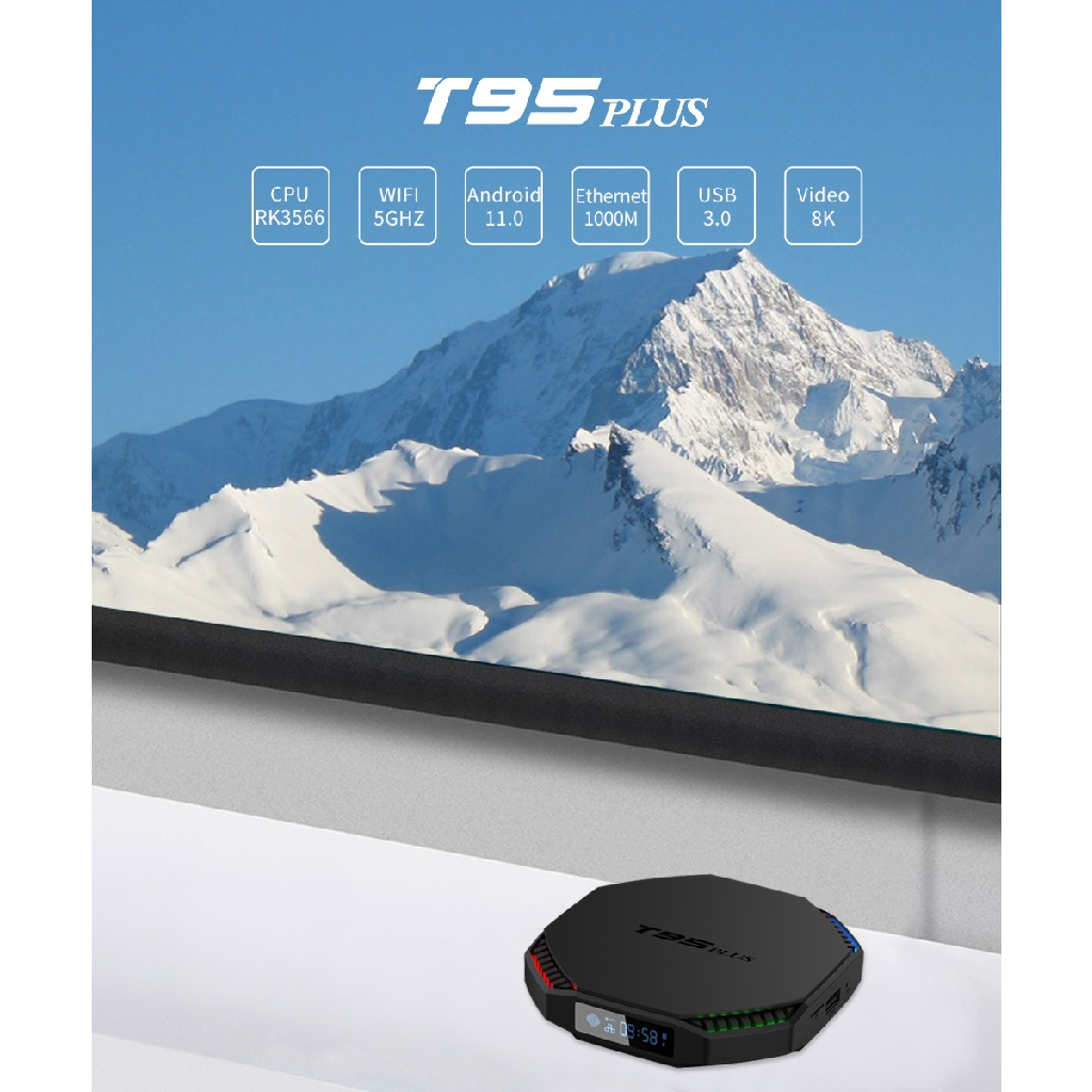 T95 PLUS RK3566 - Android 11 Smart TV Box 8K - TV BOX TERBARU