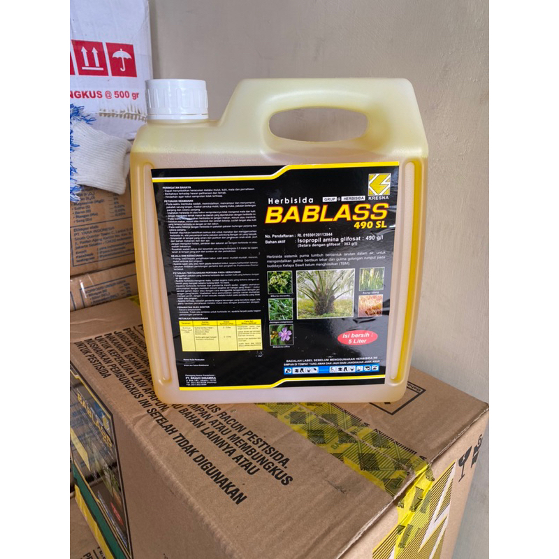 Herbisida BABLASS 490SL 5 Liter Racun Rumput Sistemik sejenis Roundup