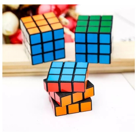 Rubik Kubus Rubrik Mainan Edukasi 3x3x3cm Cube Cubes