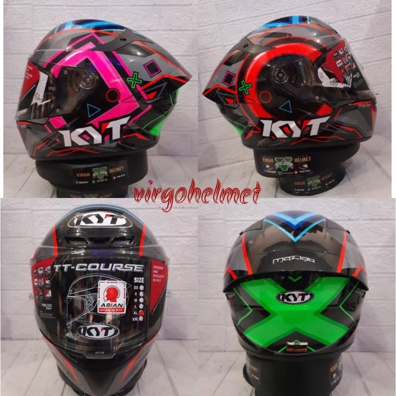 HELM KYT TT COURSE RATTHAPARK PLAY MOTIF TERBARU TTC