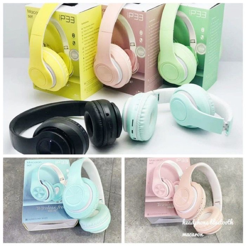 HEADSET BLUETOOTH BANDO MACARON P33 MACARON