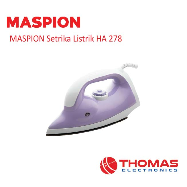 MASPION Setrika Listrik HA 278 Gosokan Listrik HA 278 Garansi Resmi