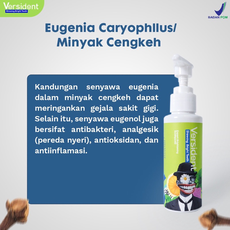 Pasta Gigi VERSIDENT Shining Bright Teeth Original Pemutih Gigi Pembersih Karang Efektif