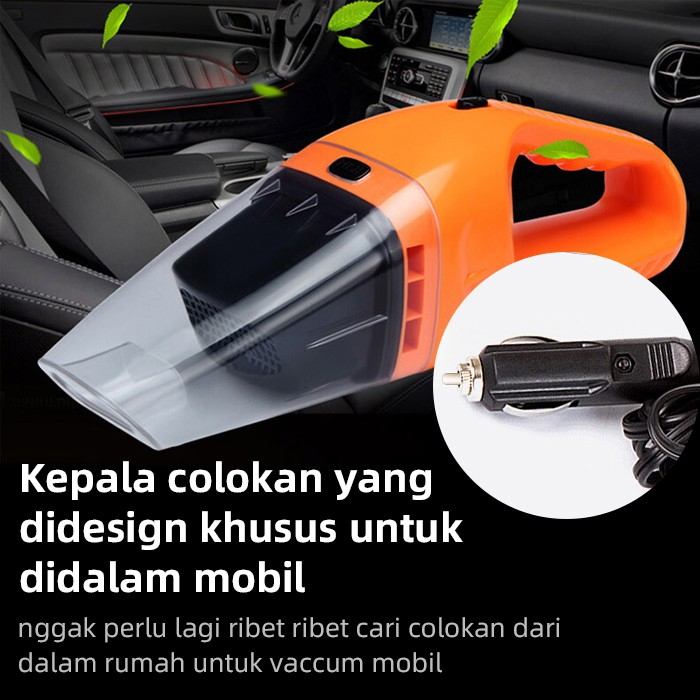 GM BEAR VACUME CLEANER LISTRIK ALAT PENYEDOT DEBU MOBIL COLOK LIGHTER 1047 /1074