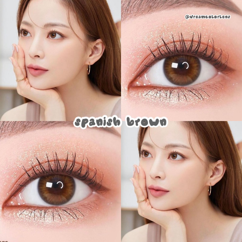 Softlens Princess Spanish Gray / Brown / Olive Green / Abu / Coklat / Hijau Normal Minus Beda Minus