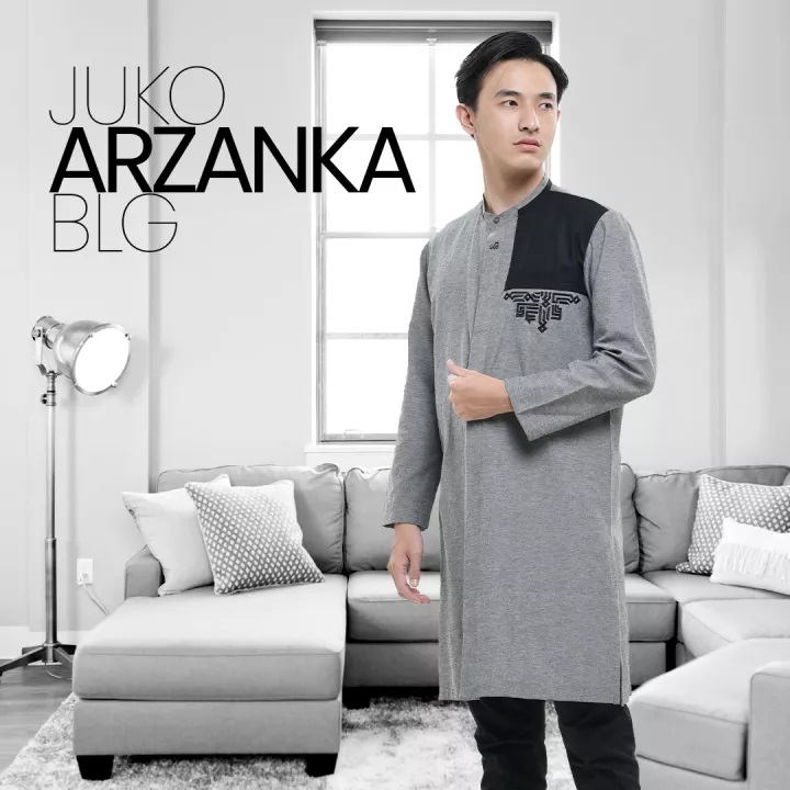JUKO ARZANKA BLG/JUBAH KOKO RABBANI/KURTA RABBANI/BAJU KOKO KANCING ATAS/JUBAH KOKO DEWASA