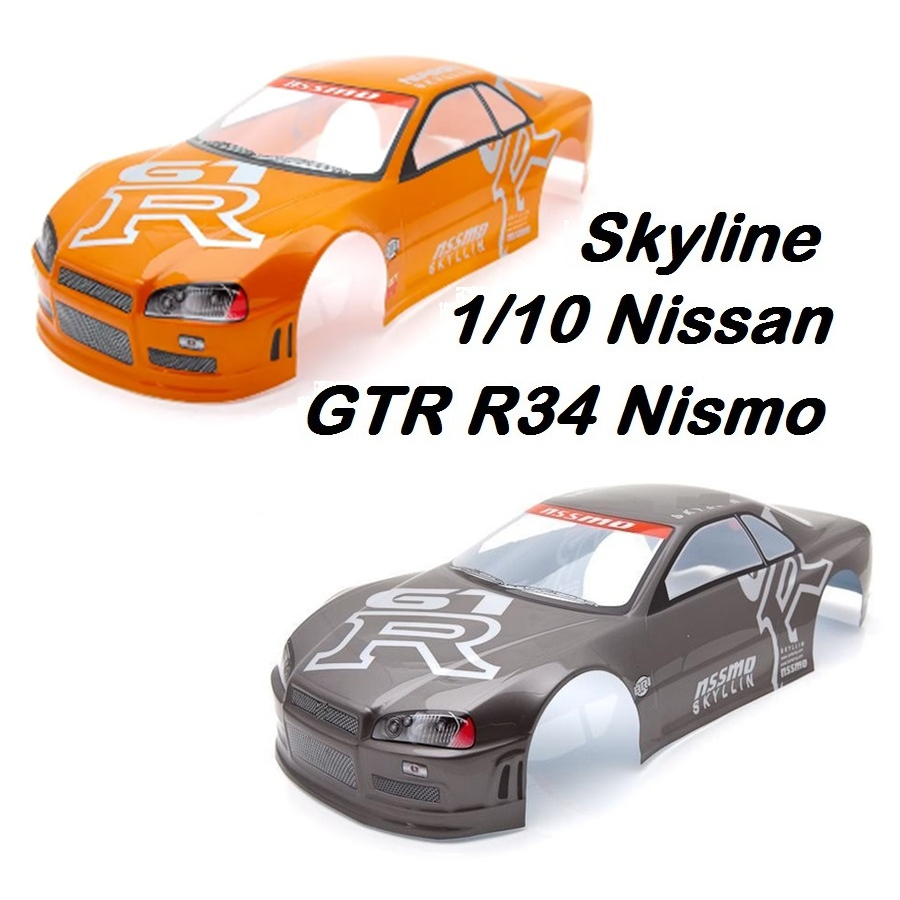 Body Shell Nissan Skyline GTR R34 Nismo 1/10 Rc Drift hsp hpi tamiya yokomo mst
